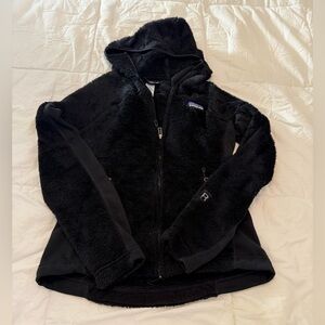 Patagonia Los Gatos Hooded Fleece Jacket Black Women’s Small